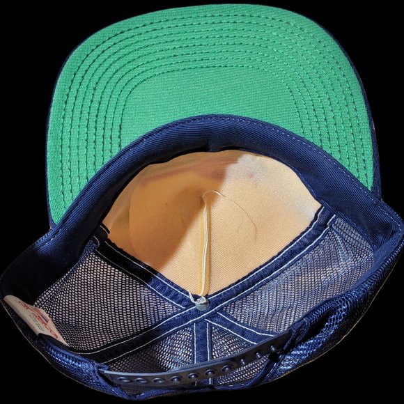 Vintage Rheem The Air Of Quality Hat Snap Back Blue White - MADE IN USA - Picture 5 of 8